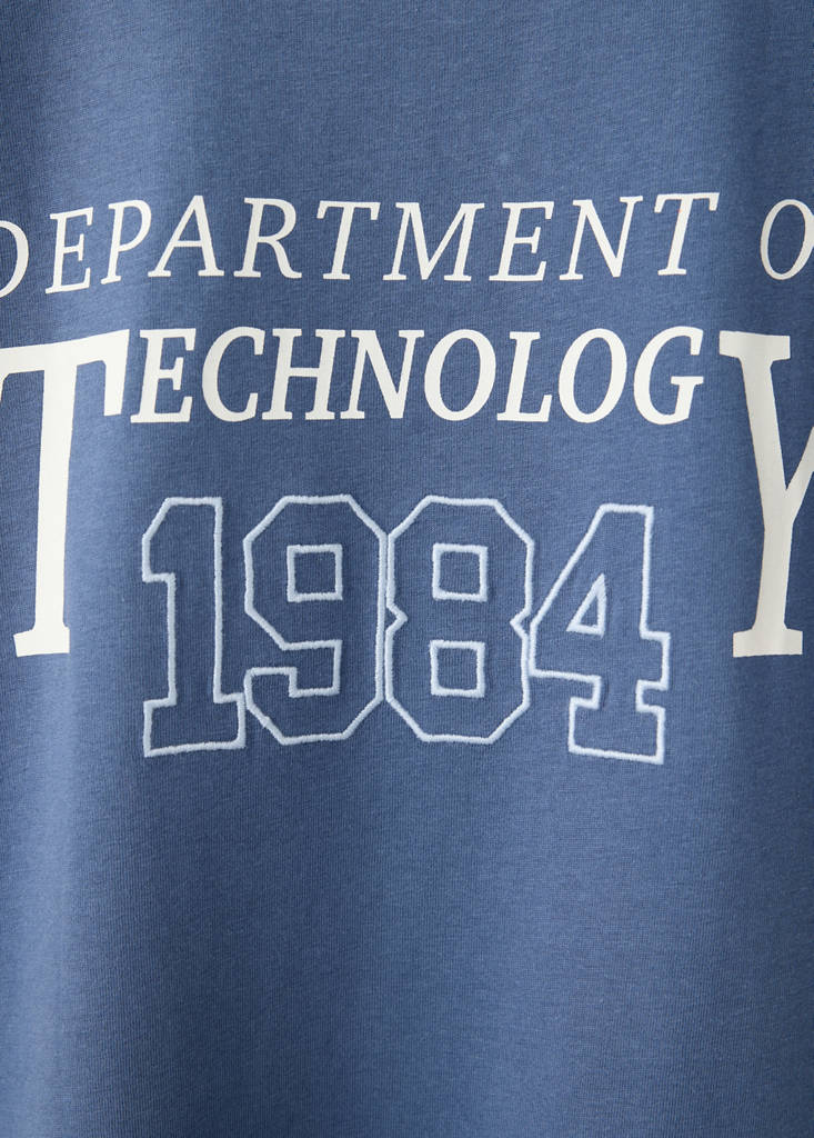 Printed oversize t-shirt — Blue