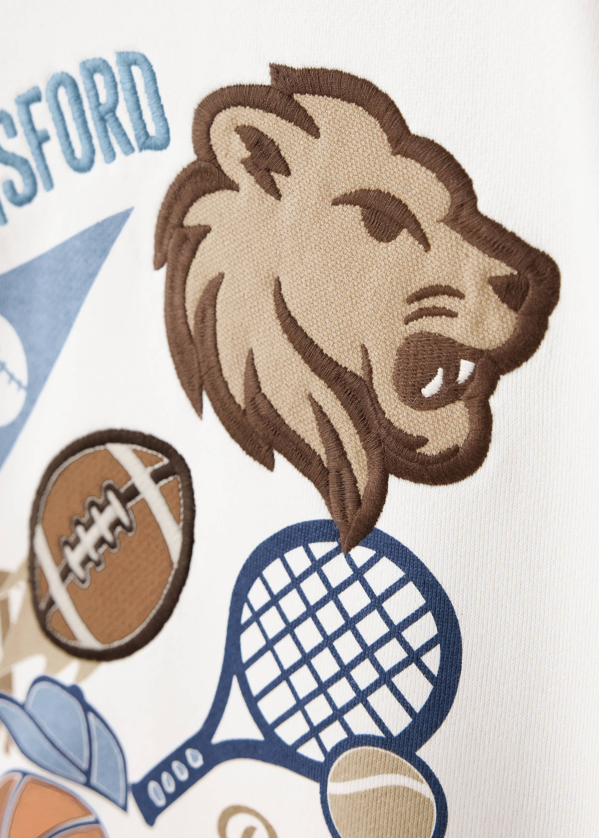 Printed cotton sweatshirt - Details of the article 0