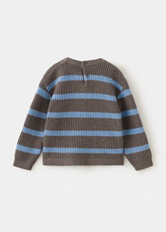 Knit striped sweater — Coffee 5