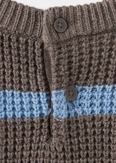 Knit striped sweater — Coffee 6