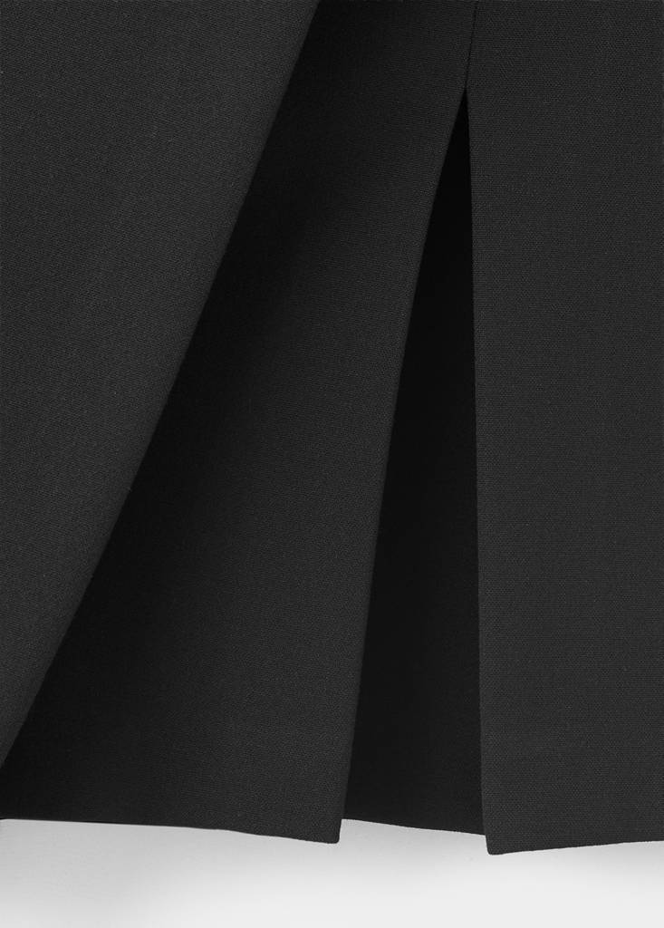 Skort with slit — Black