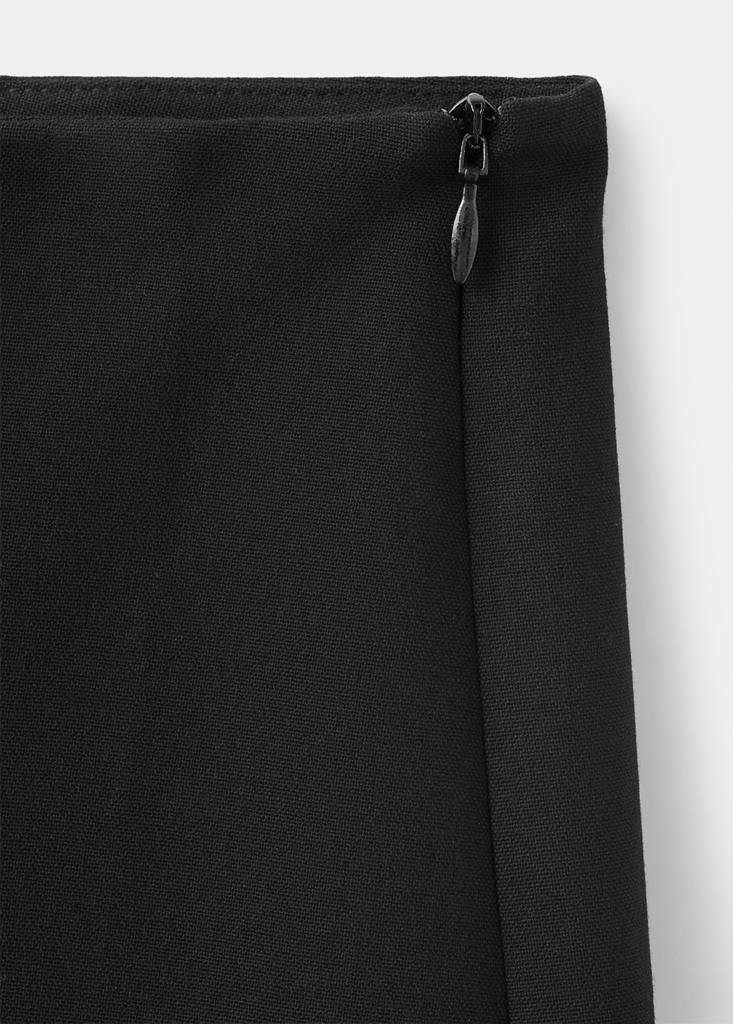 Skort with slit — Black