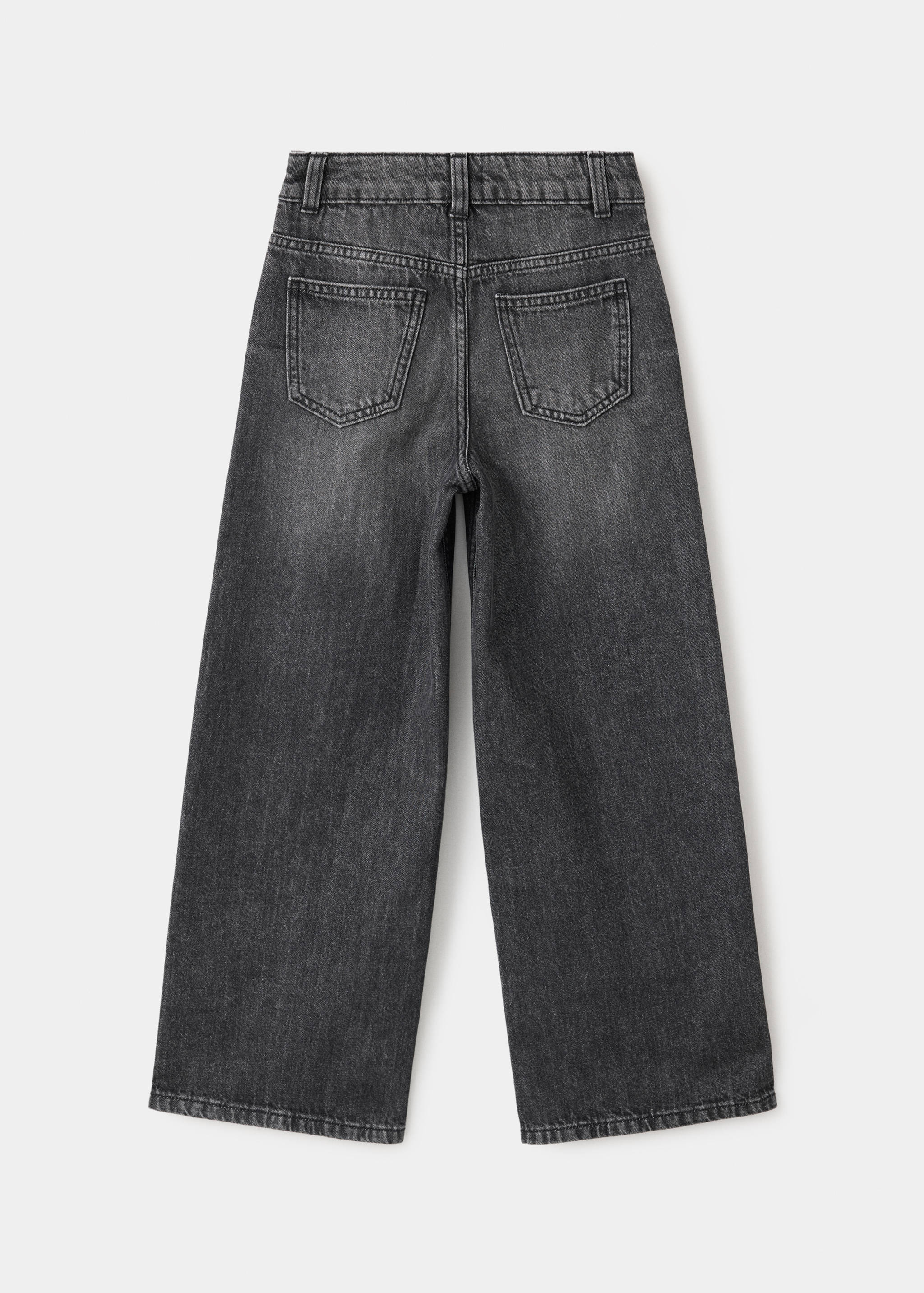 Wide leg studded jeans - Reverse of the article