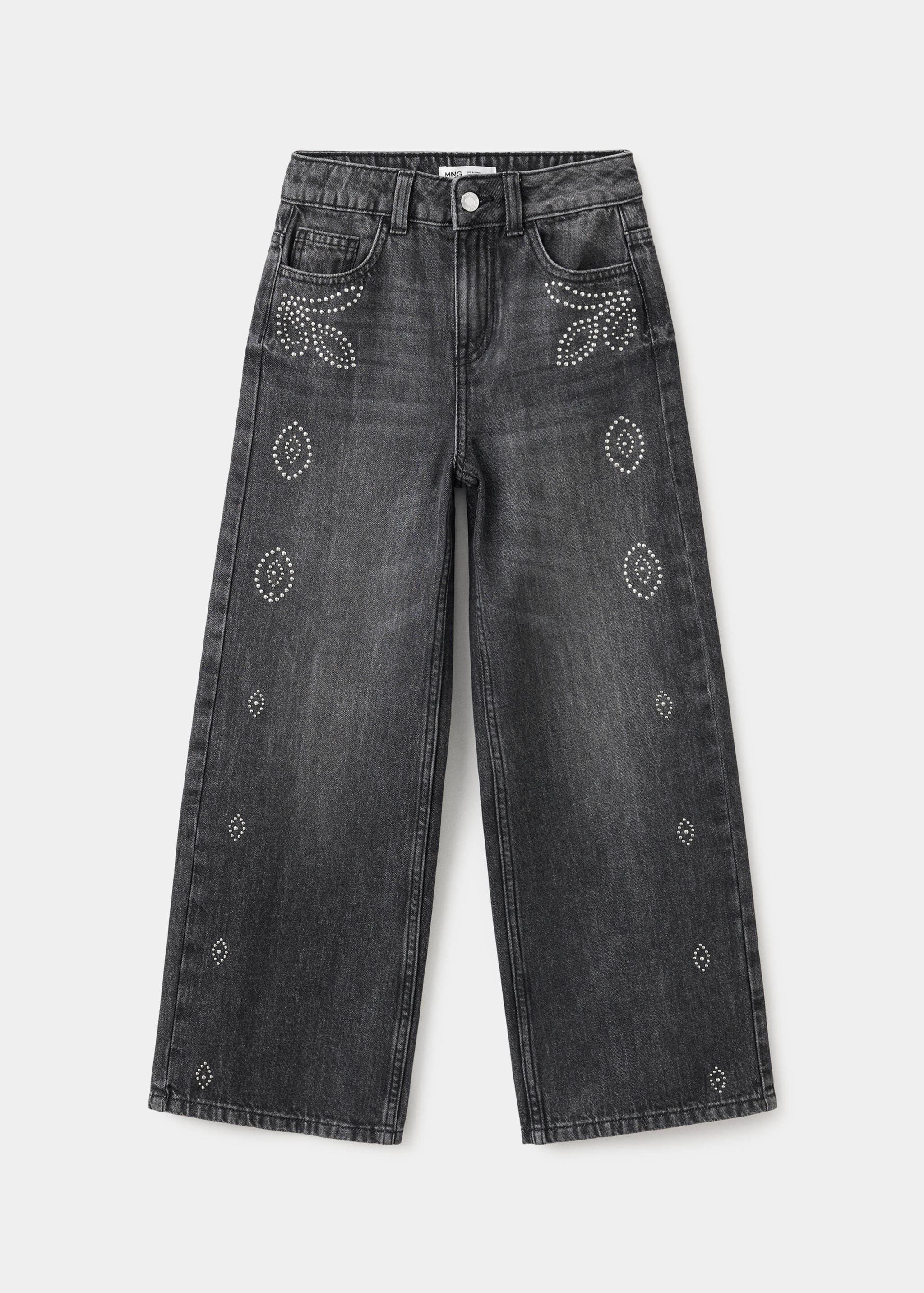 Wide leg studded jeans - Article without model