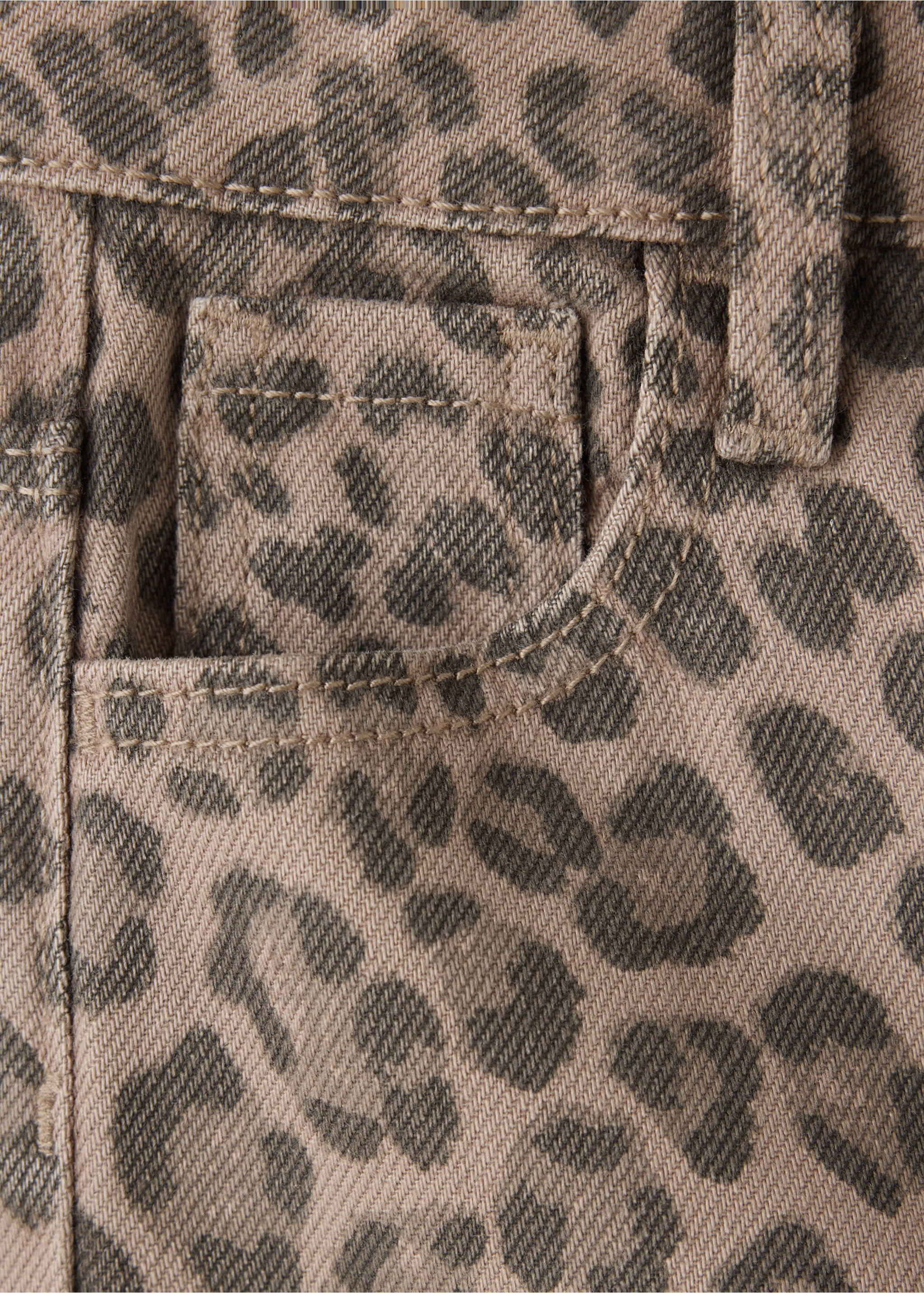 Jeans leopard - Detalle del artículo 0, Marrón. Ref: 37065170-00.