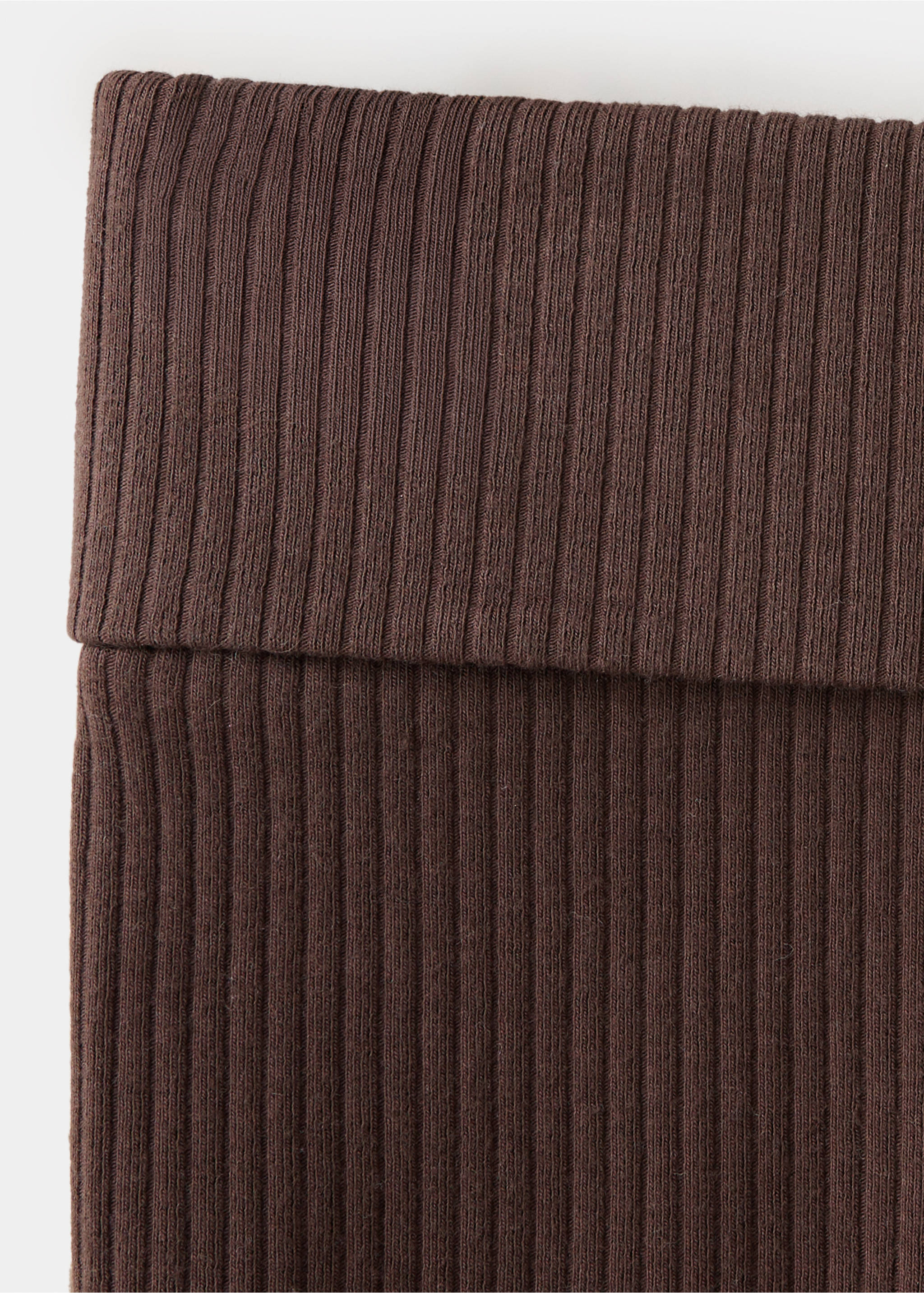 Leggings taille retournée - Détail de l'article 8, Marron. Ref: 37065172-00.