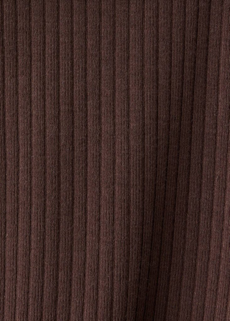Fold-over waist leggings — Brown