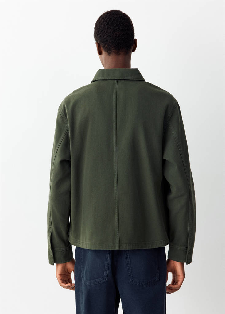 Pockets denim jacket — Khaki