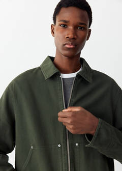 Pockets denim jacket — Khaki 3