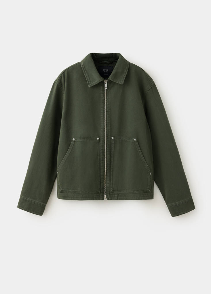 Pockets denim jacket — Khaki
