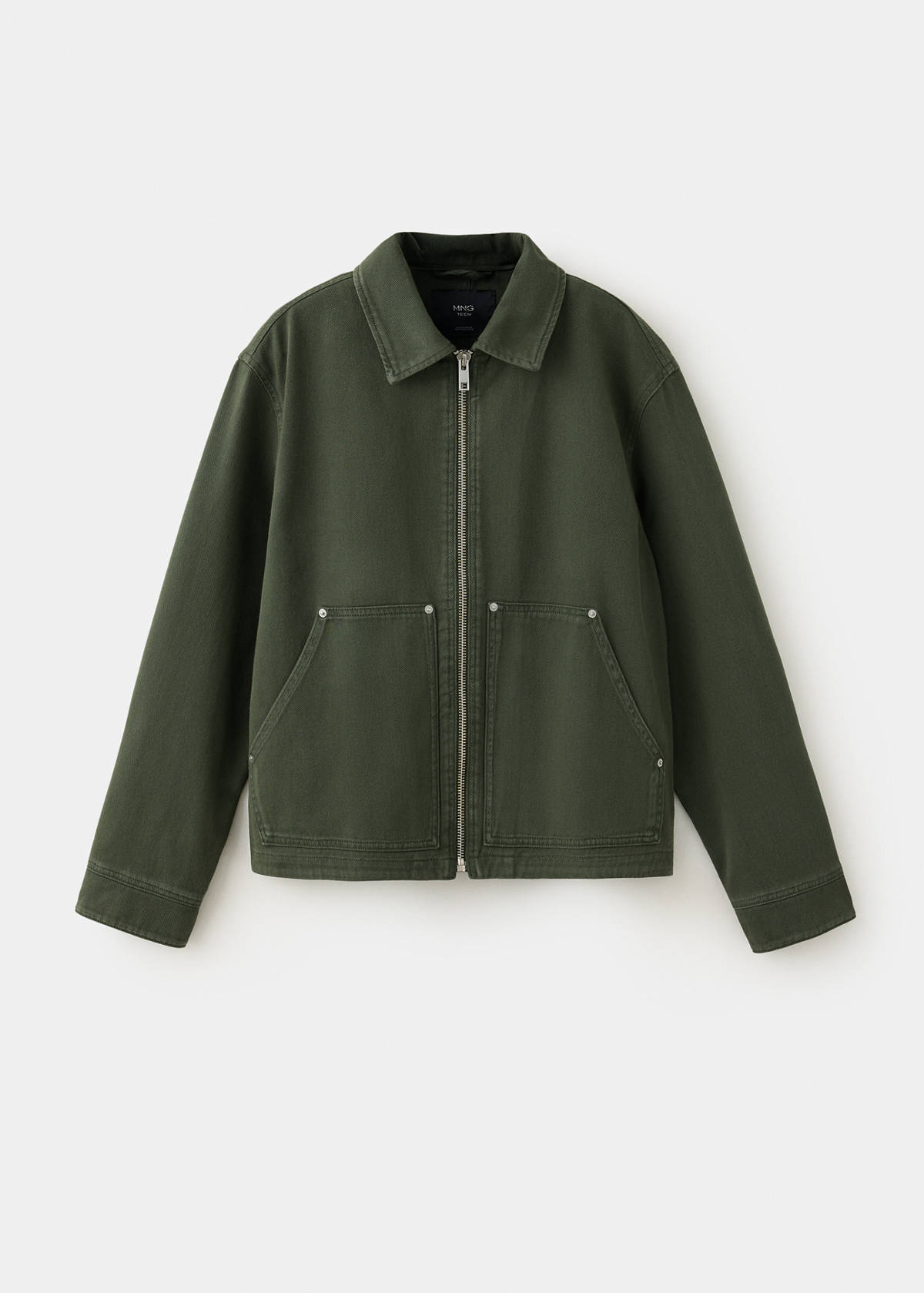 Pockets denim jacket — Khaki