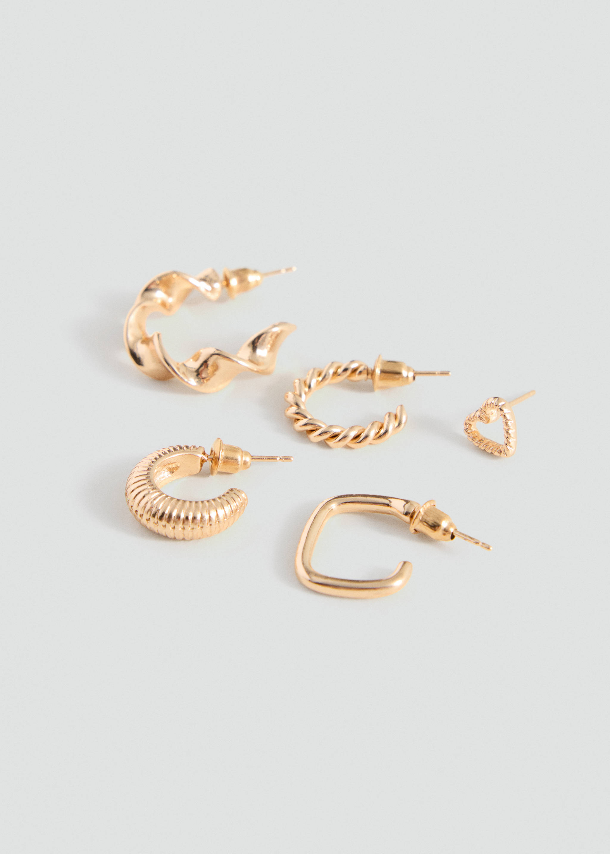 Pack of 5 assorted earrings - Medium plane