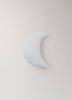 Striped moon baby rattle — Medium Grey 3