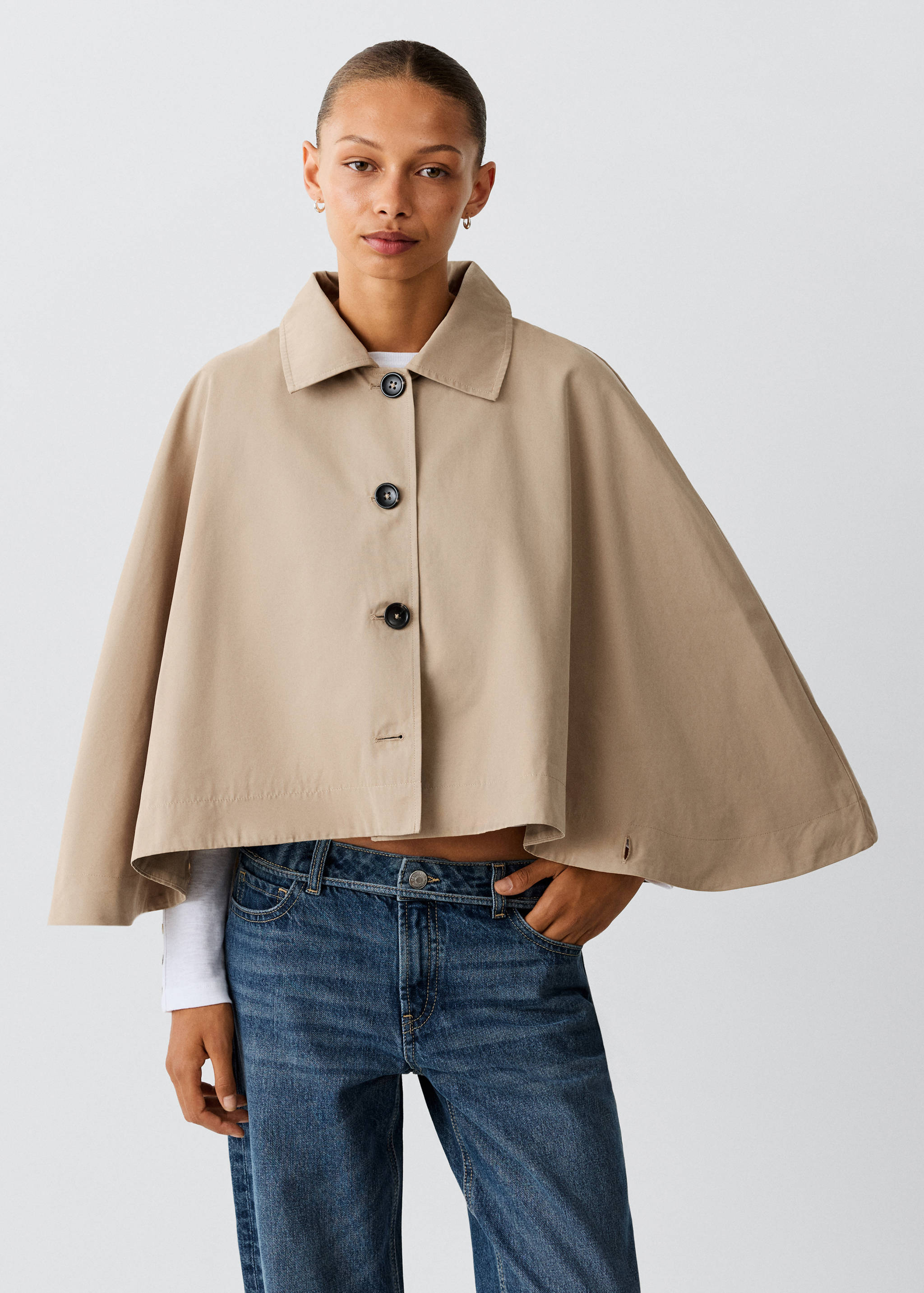 Trench cape boutons - Plan moyen