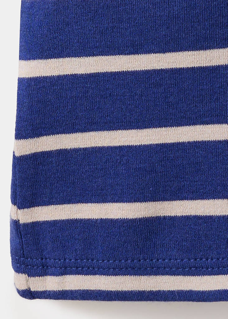Long-sleeved striped t-shirt — Blue