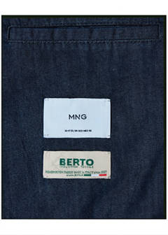Italian cotton denim blazer — Indigo Blue 10