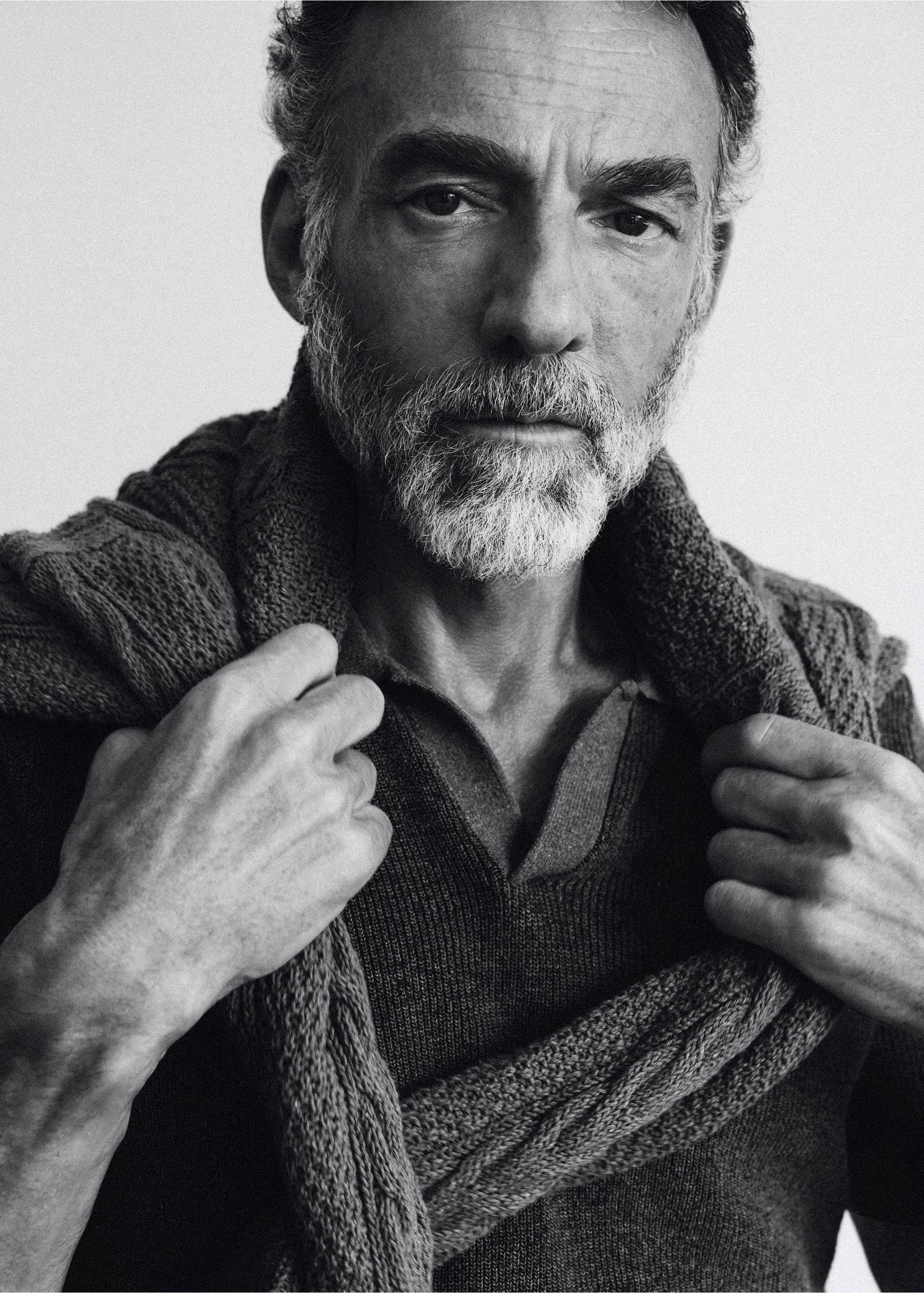 Cable-knit jersey, 100% Italian cotton - Details of the article 5, China Blue. Ref: 37065840-00.