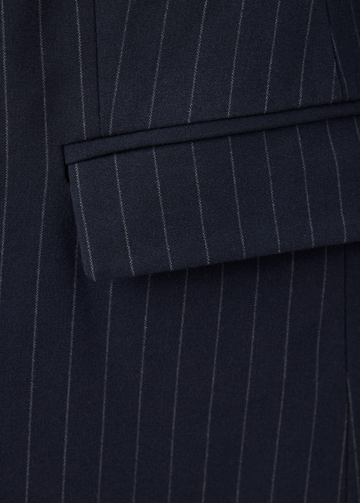 Pinstripe blazer — Navy