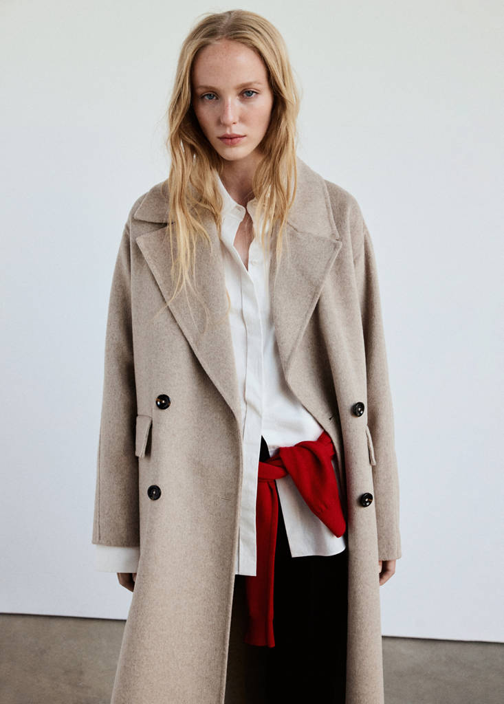 Handmade wool coat — Medium Brown