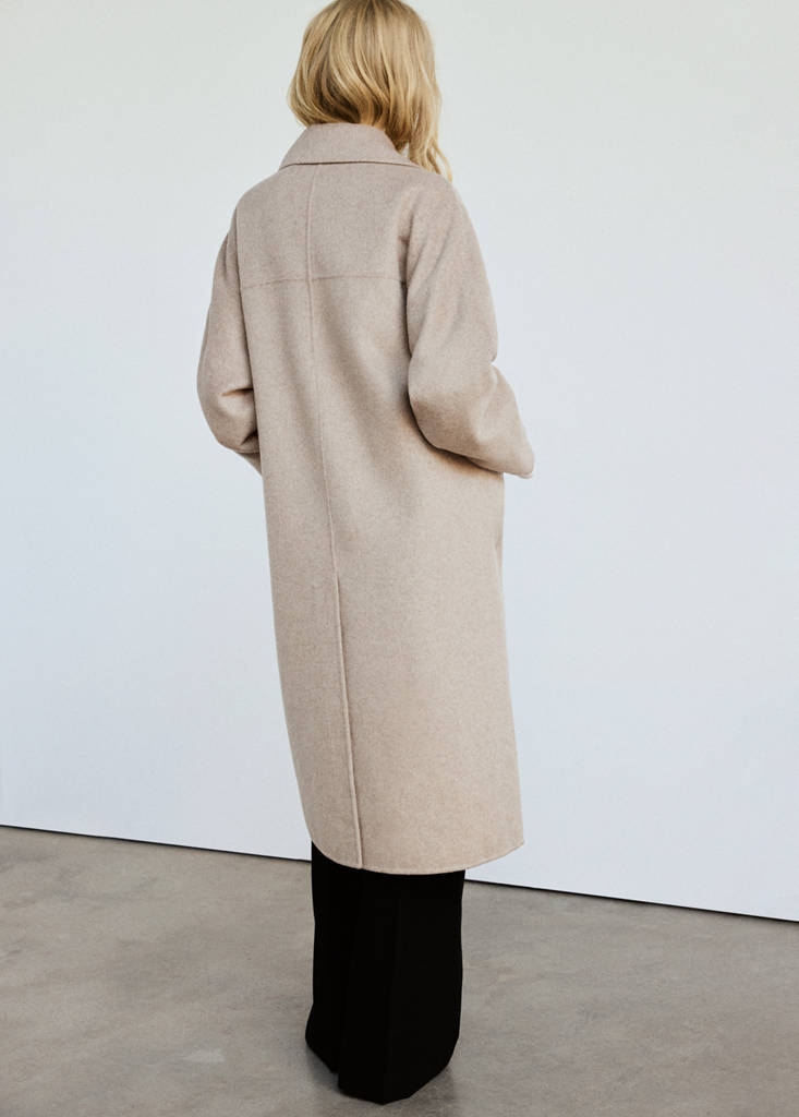 Handmade wool coat — Medium Brown