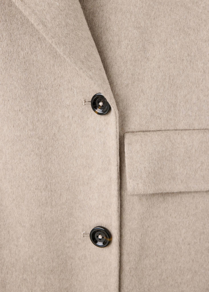 Handmade wool coat — Medium Brown