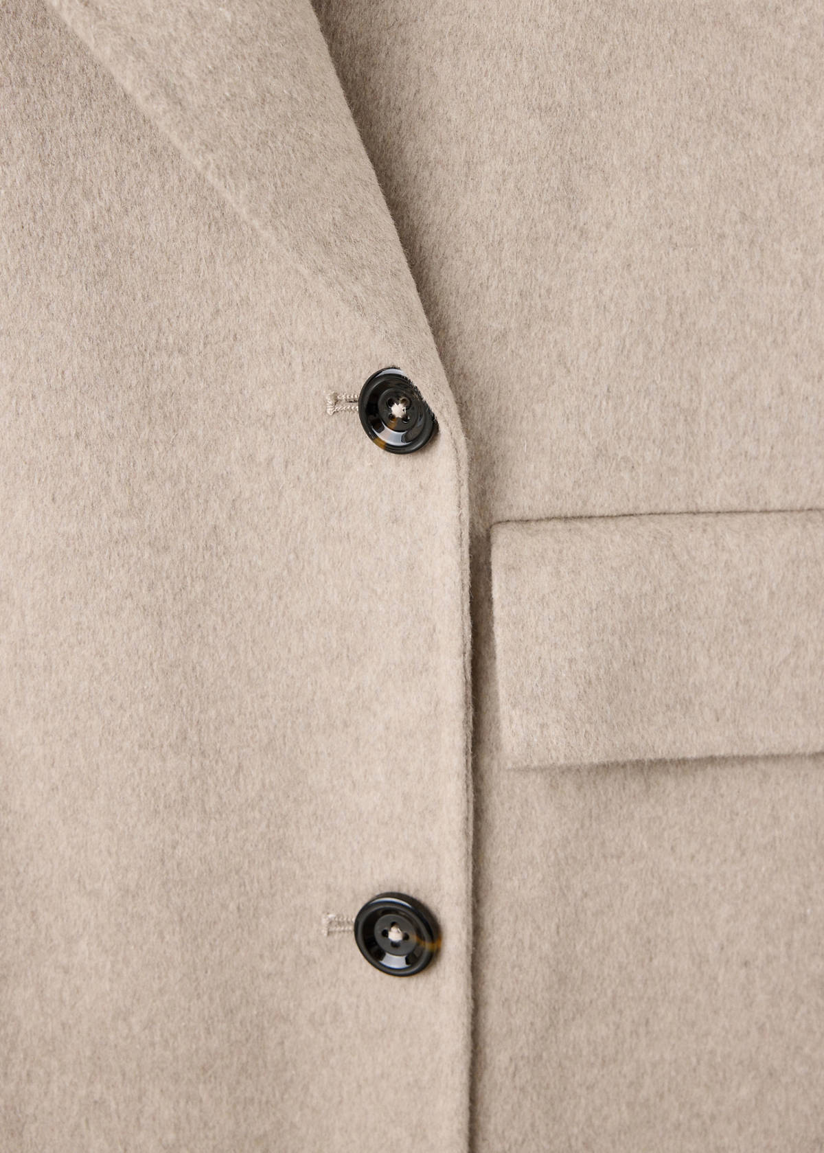 Handmade oversized wool coat — Medium Brown