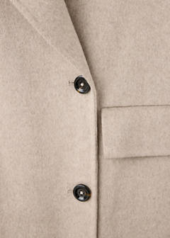 Handmade oversized wool coat — Medium Brown 8
