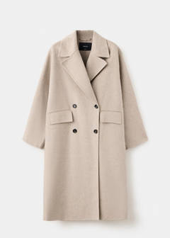 Handmade oversized wool coat — Medium Brown 6