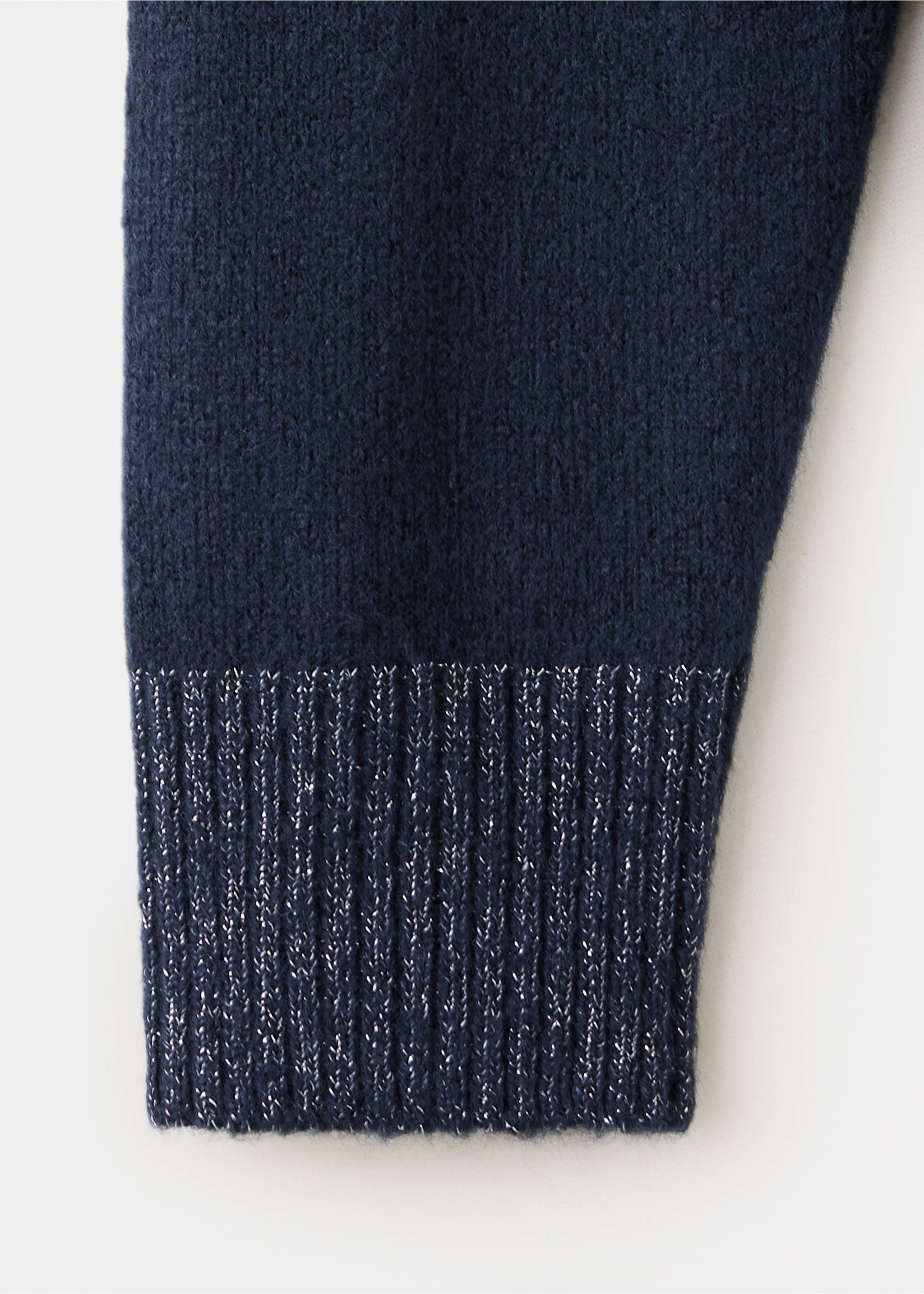 Jersey détail en lurex - Détail de l'article 0, Bleu marine. Ref: 37065845-00.