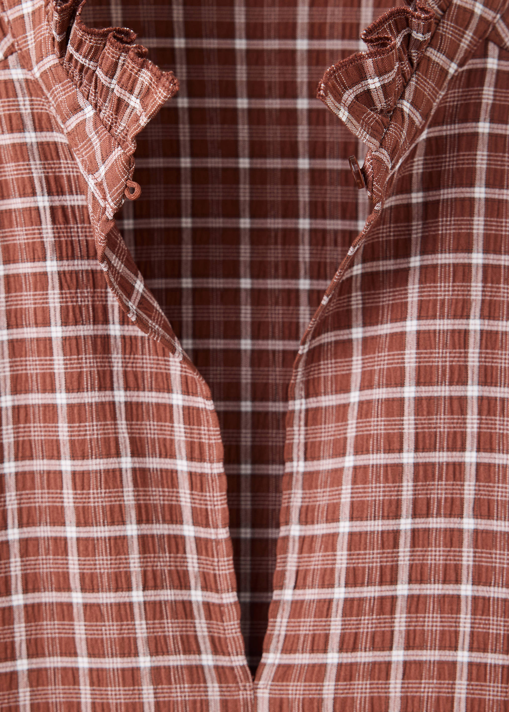 Blusa cuadros cuello pico - Detalle del artículo 8