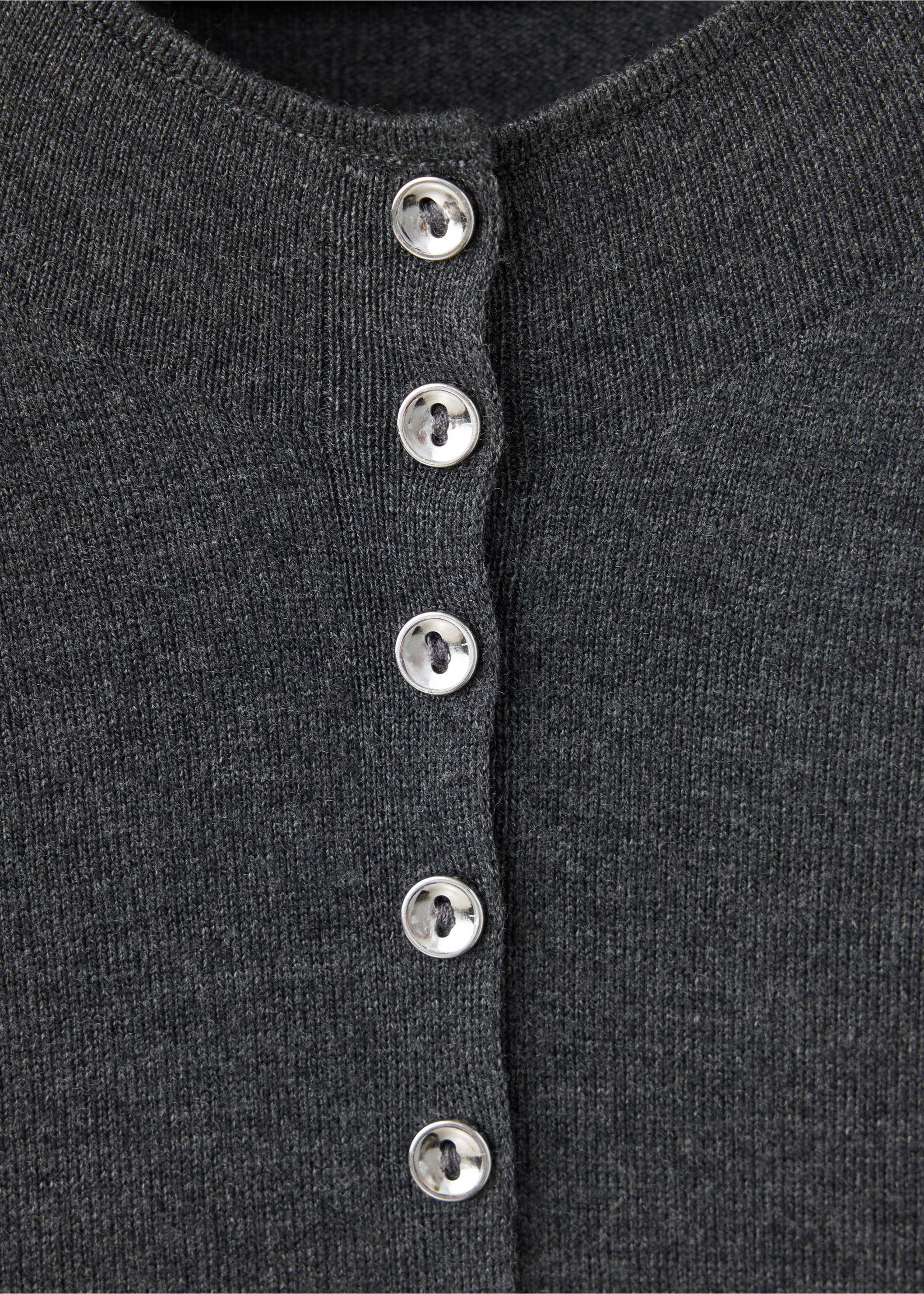 Waistcoat lucalus - Details of the article 8, Charcoal. Ref: 37065848-00.
