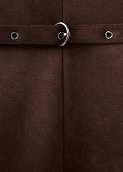 Top with suede belt — Brown 7