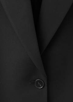 Straight blazer with flap pockets — Black 7