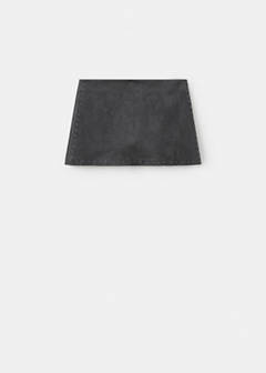 Studded short skirt — Grey 5