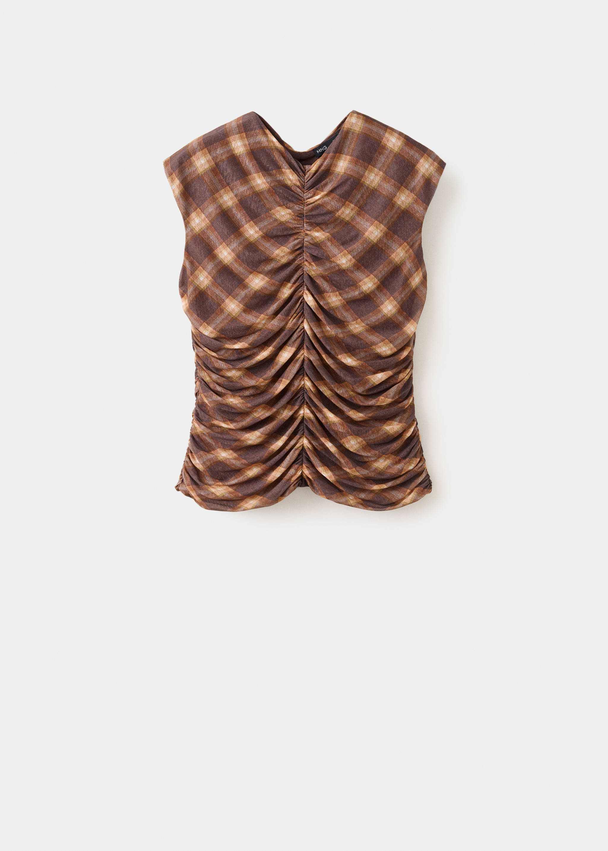 Ruched square-neck top - Article without model