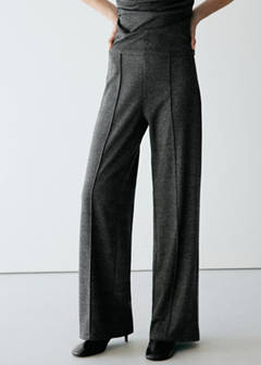 Straight checked trousers — Black 5