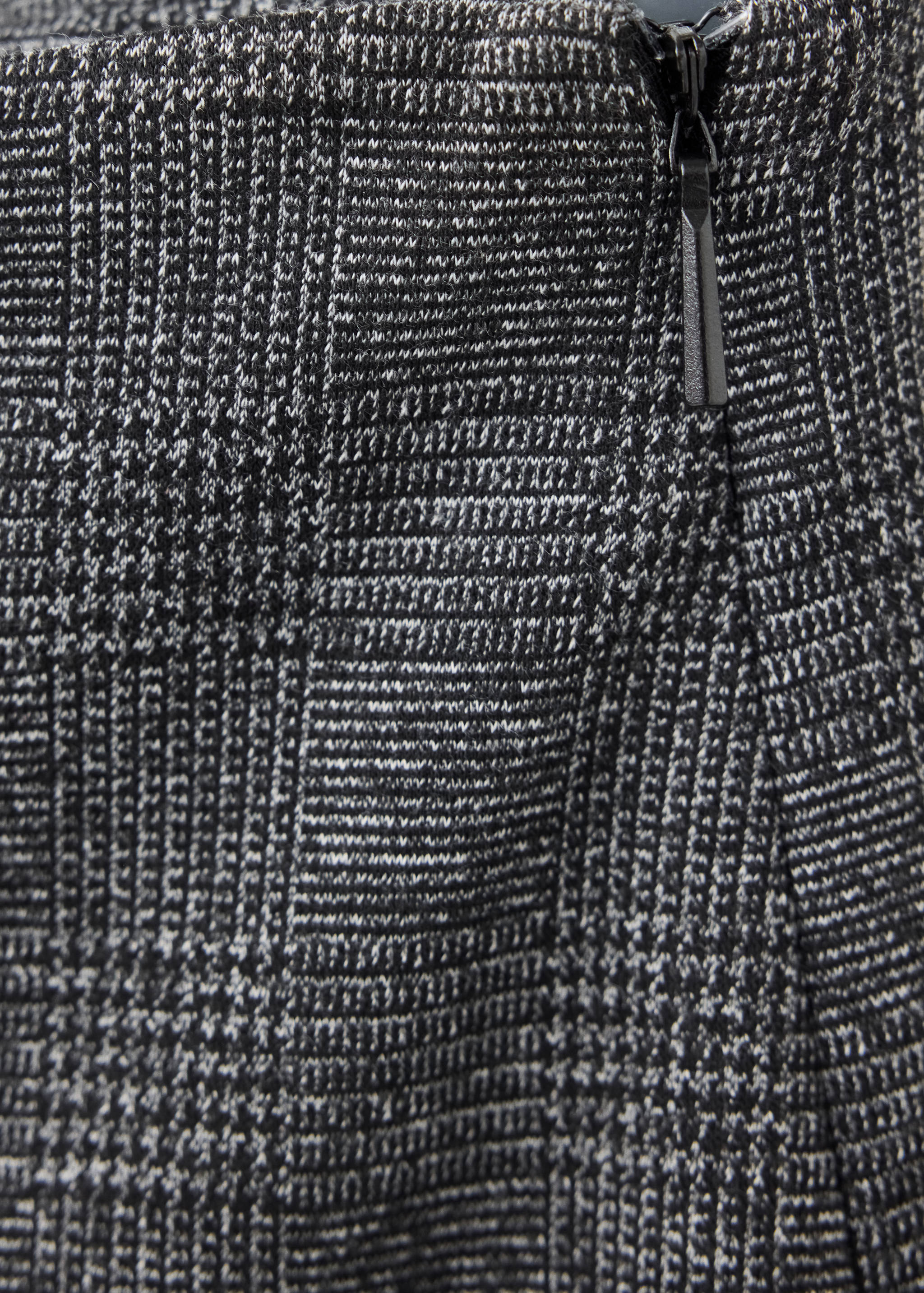 Straight checked trousers - Details of the article 0