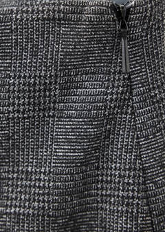 Straight checked trousers — Black 11