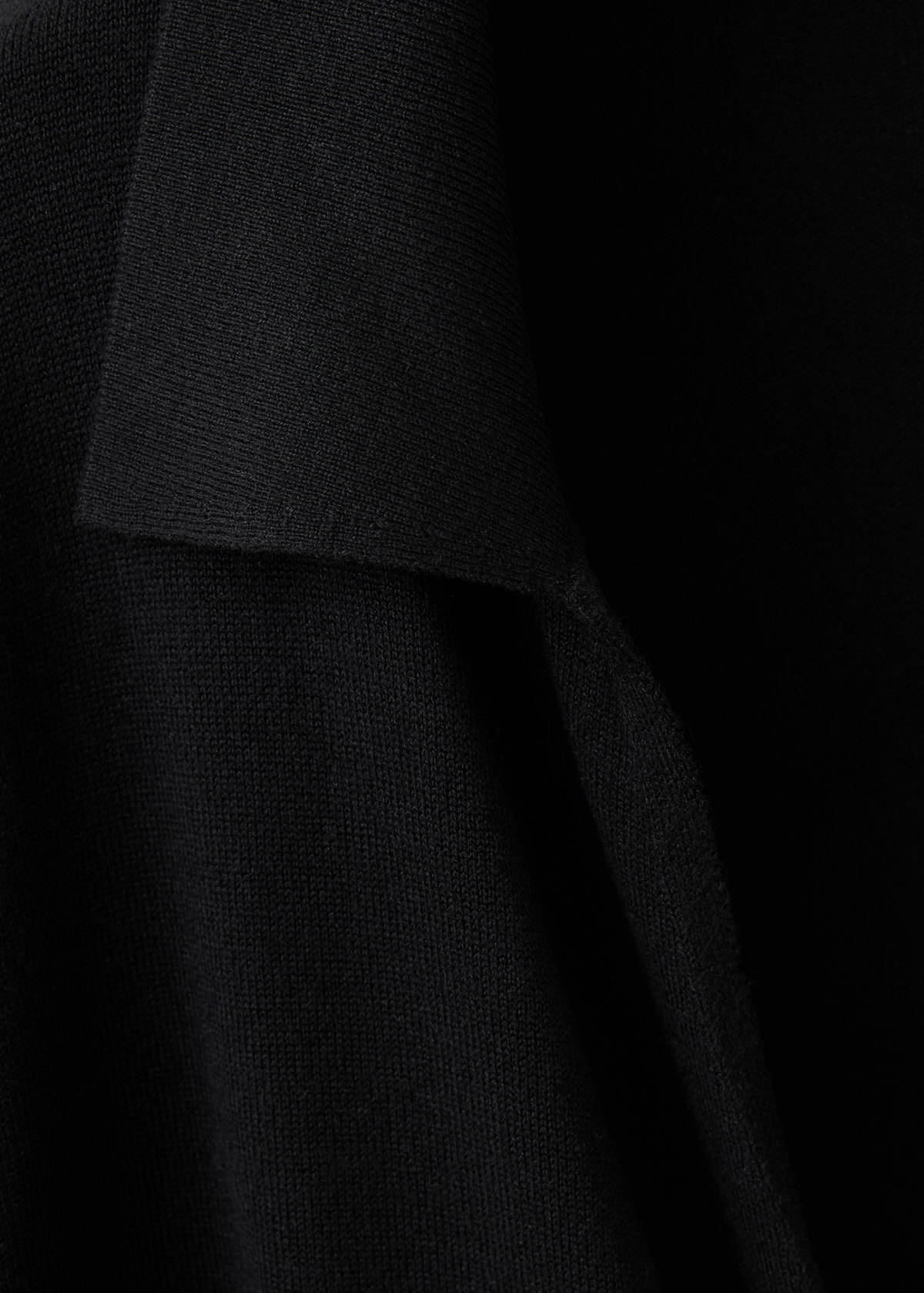 Wrap knitted dress — Black
