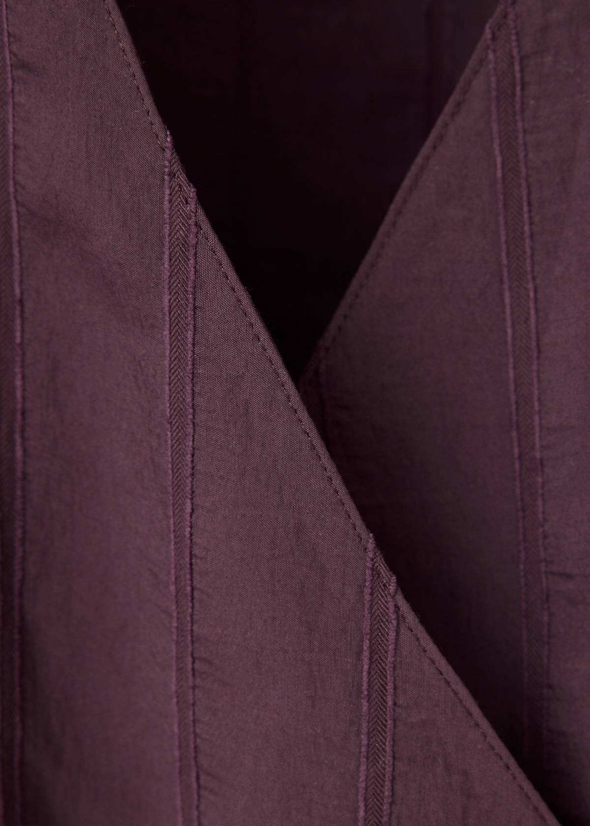 Textured wrap shirt — Purple