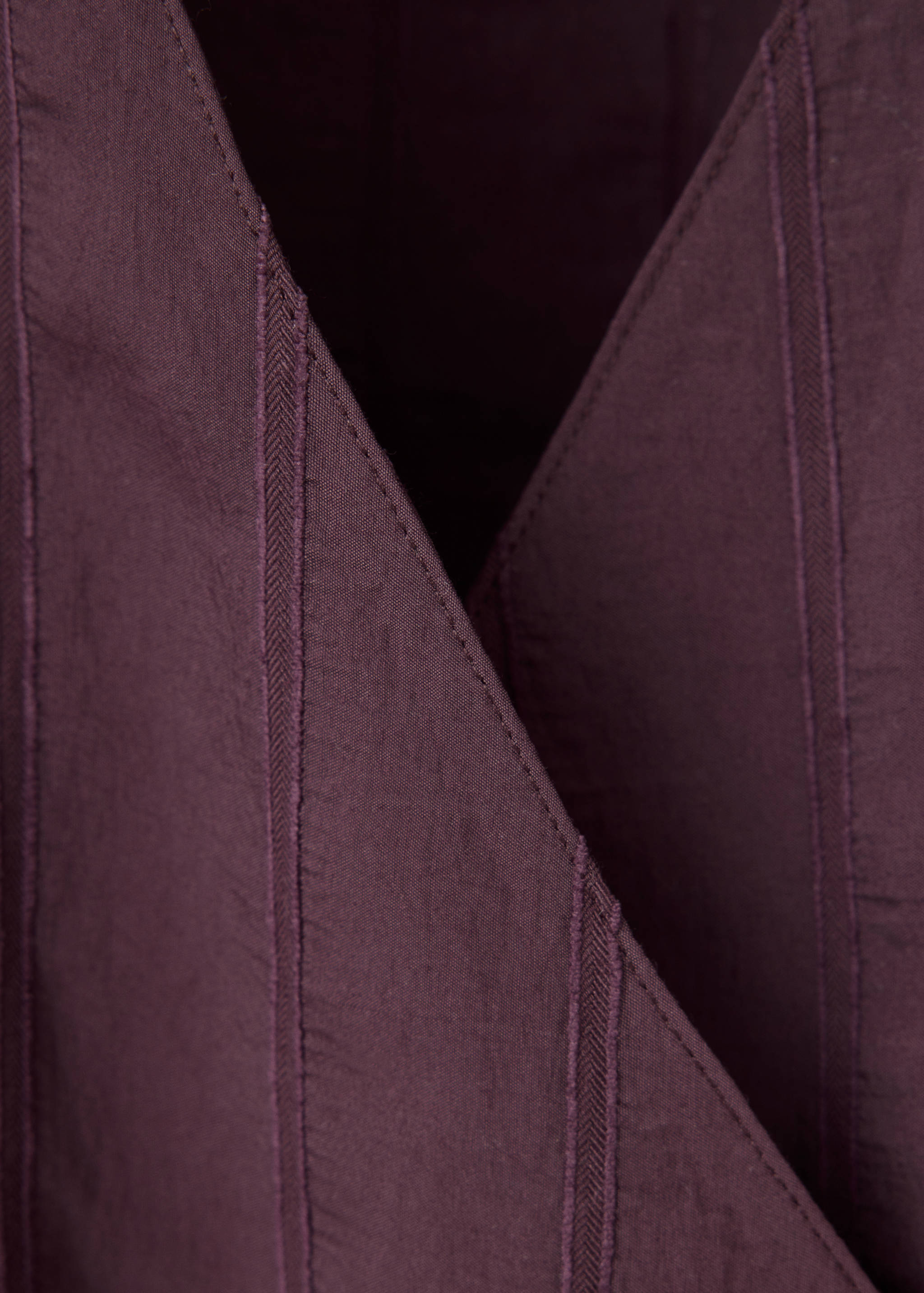 Textured wrap shirt - Details of the article 8