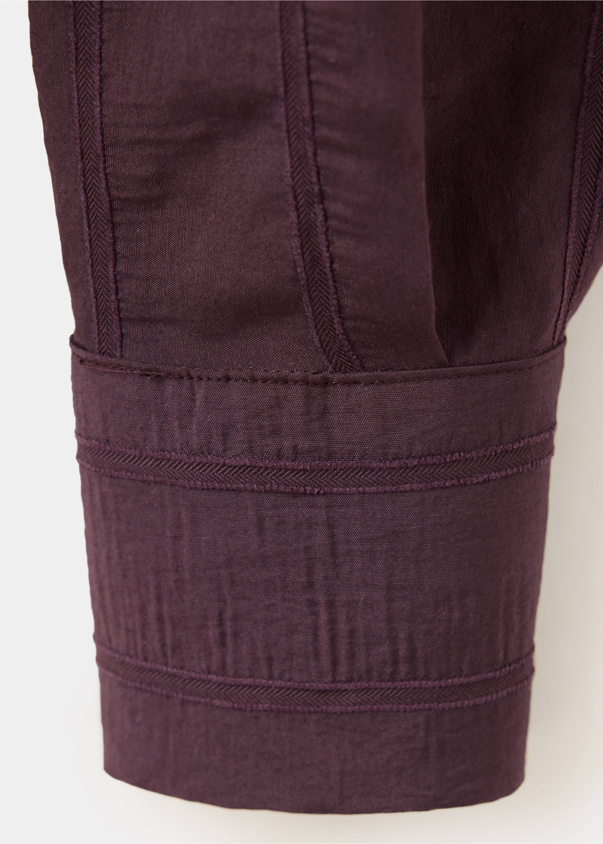 Textured wrap shirt - Details of the article 0, Purple. Ref: 37065863-00.
