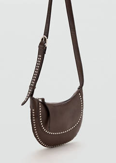 Studded crossbody bag — Chocolate 1