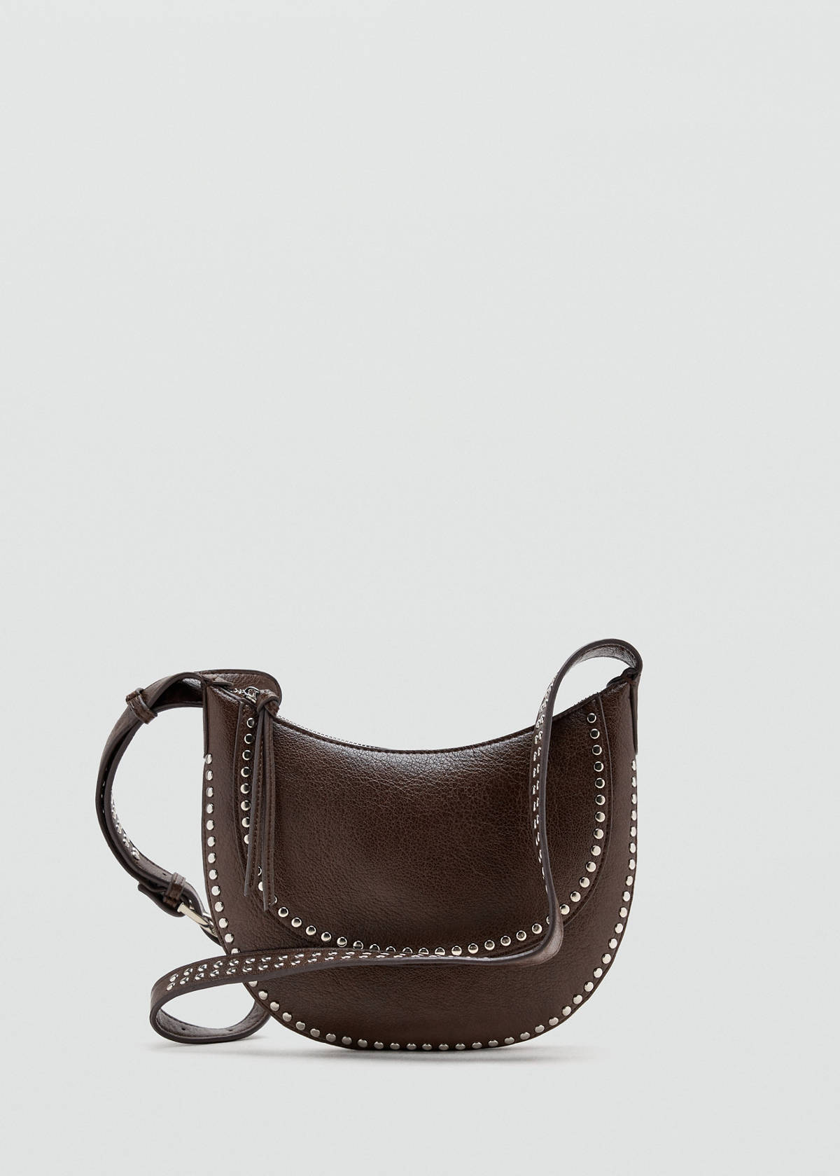 Studded crossbody bag — Chocolate