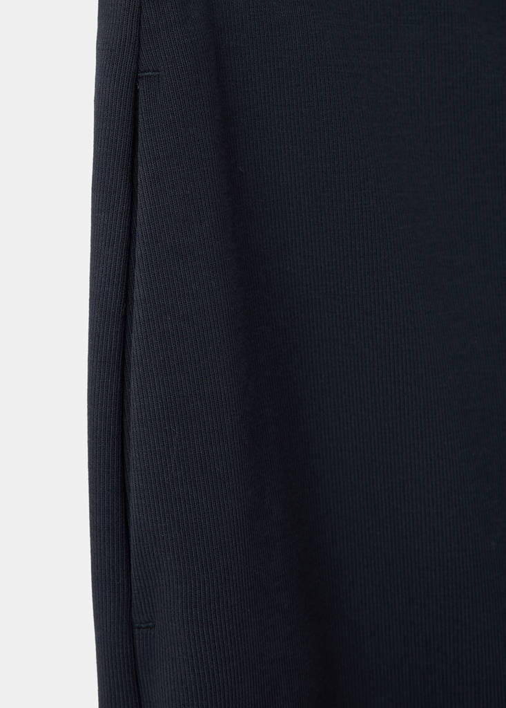 Straight mid-rise trousers — Navy