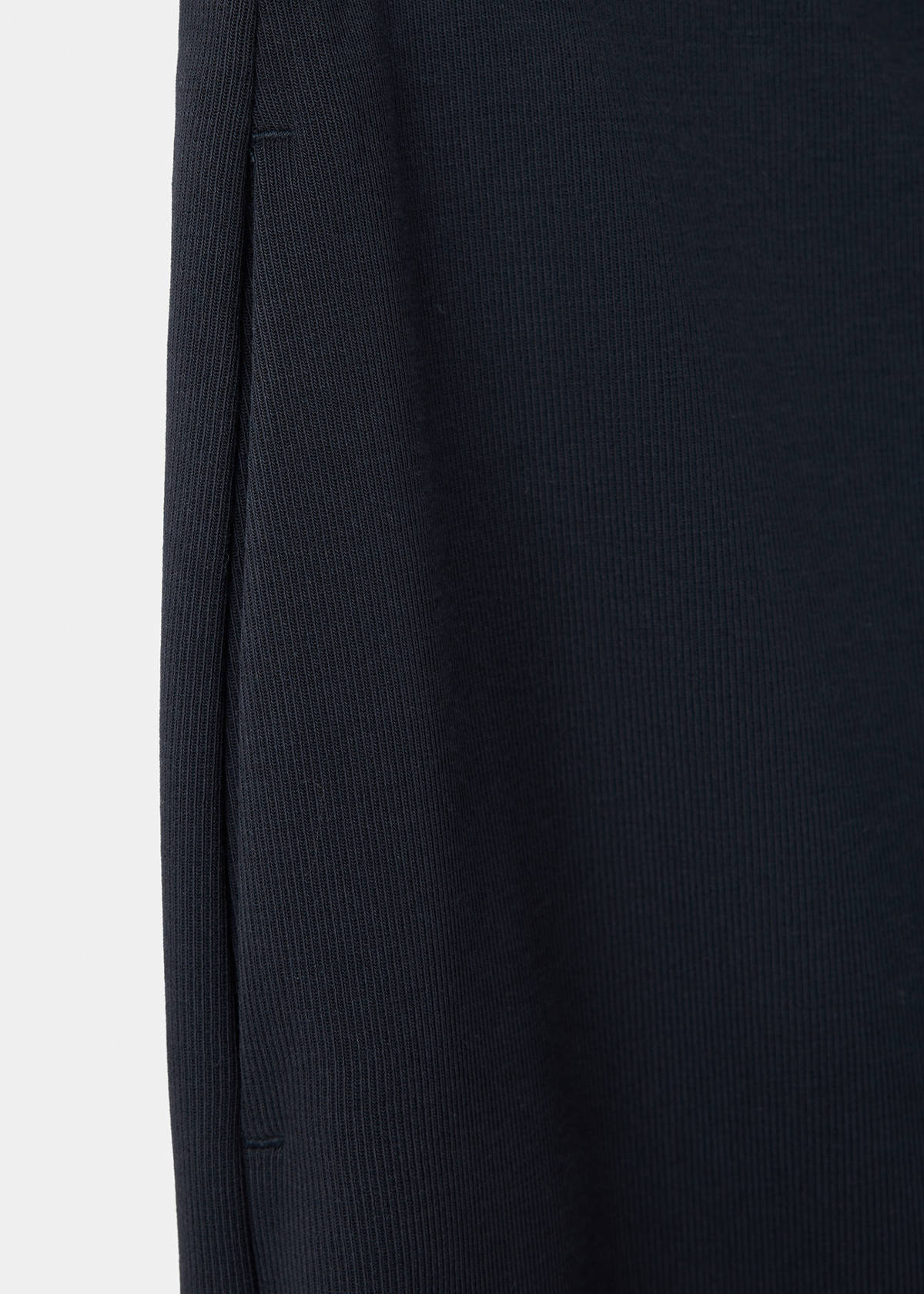 Straight mid-rise trousers — Navy