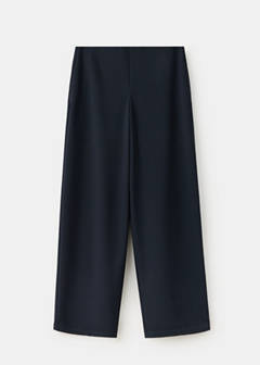 Straight mid-rise trousers — Navy 6