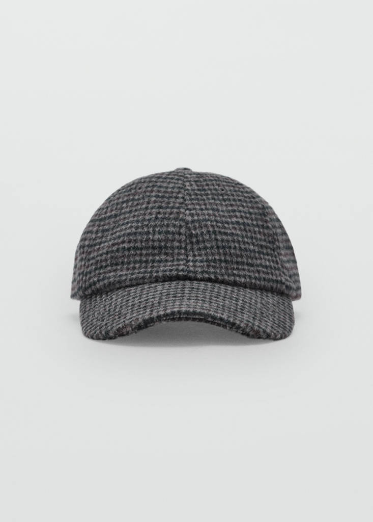 Wool blend cap — Navy