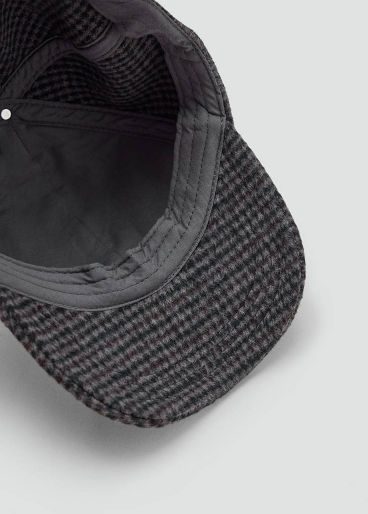 Wool blend cap — Navy