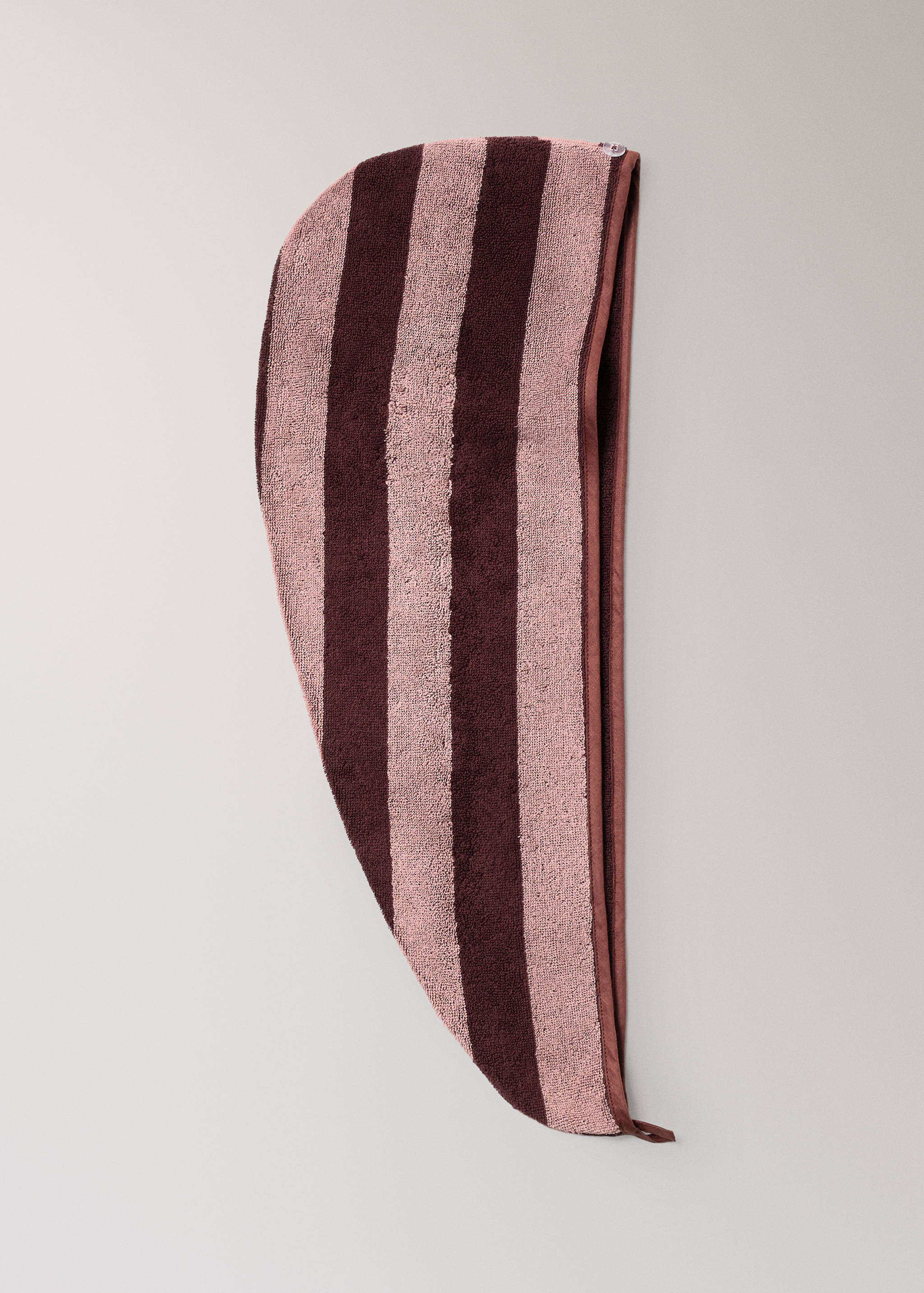 Striped terry cotton turban - Article without model